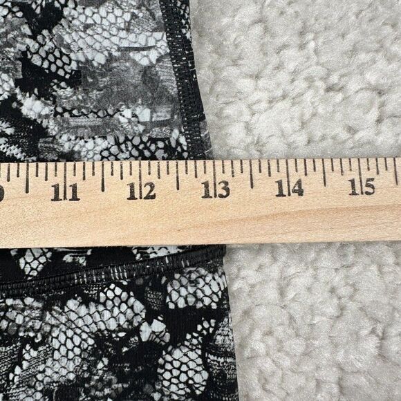 Lululemon Wunder Under High Rise Cropped Legging Masked Lace Starlight Black - Picture 10 of 13